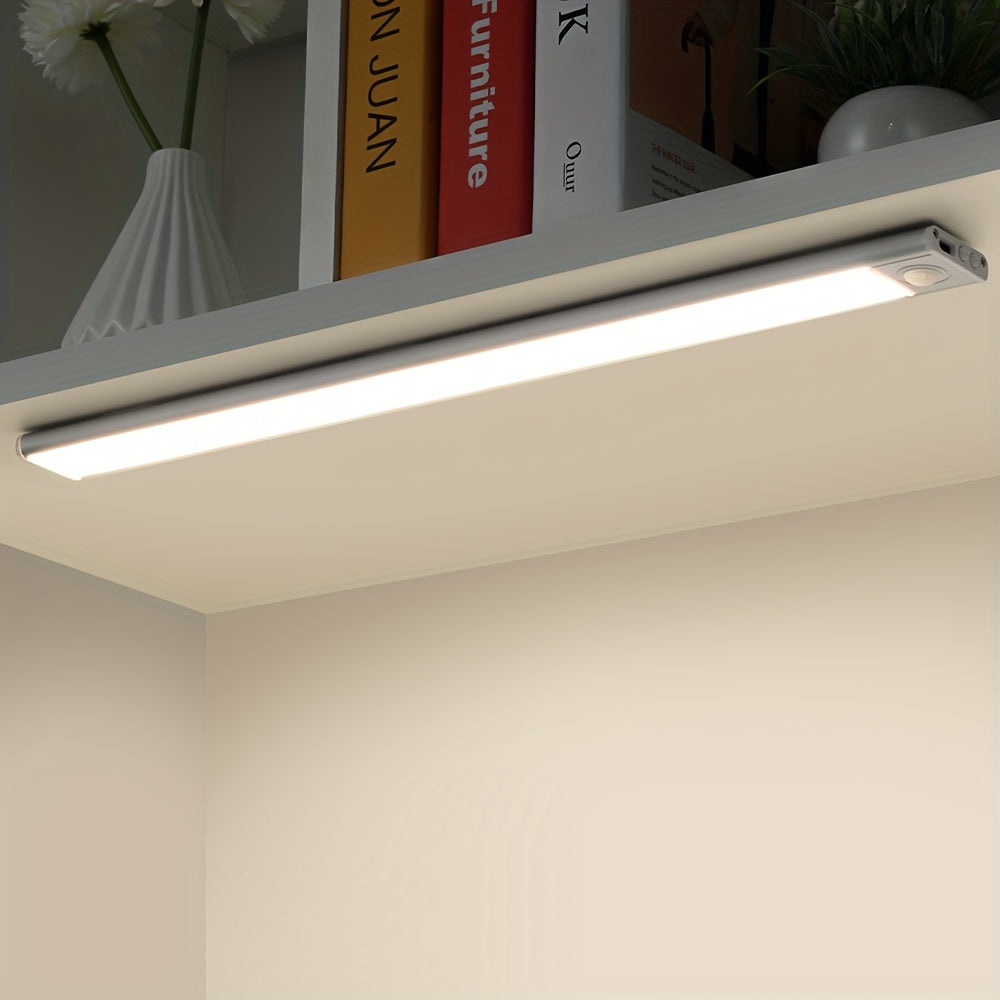 Energy-efficient LED light with automatic motion detection and durable, waterproof build.
